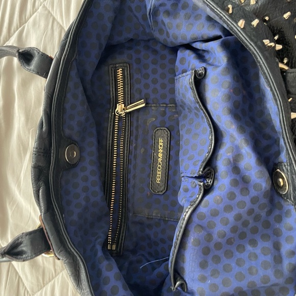 This cute Rebecca Minkoff bag with gold spike hardware. Lightly used - Picture 6 of 6
